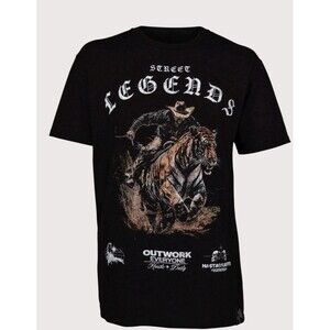HASTA MUERTE Tiger Hustle Tee New Black Small S